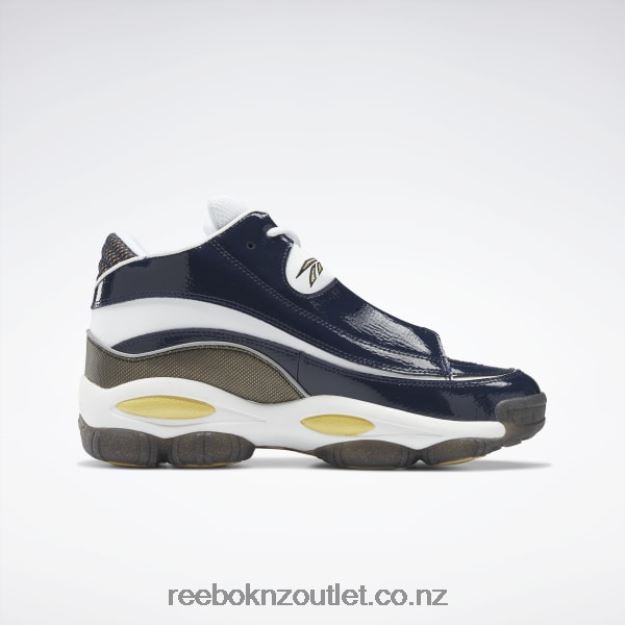 Collegiate Navy/Ftwr White/Rbk Brass 2B4626571 The Answer DMX Basketball Shoes Reebok