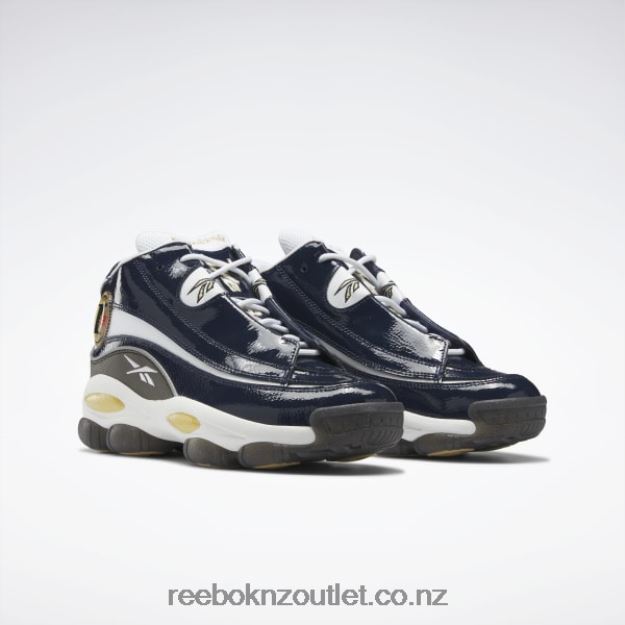 Collegiate Navy/Ftwr White/Rbk Brass 2B4626571 The Answer DMX Basketball Shoes Reebok