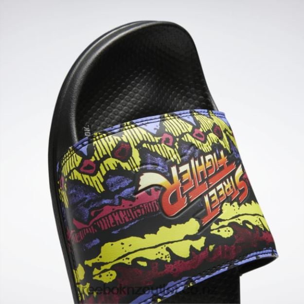 Core Black 2B4626432 Street Fighter Classic Slides Reebok