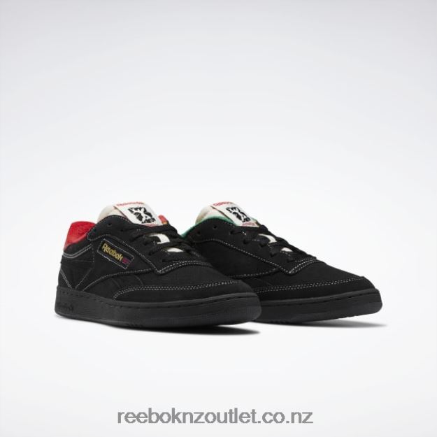 Core Black/Chalk/Glen Green 2B4626323 Club C Revenge Shoes Reebok