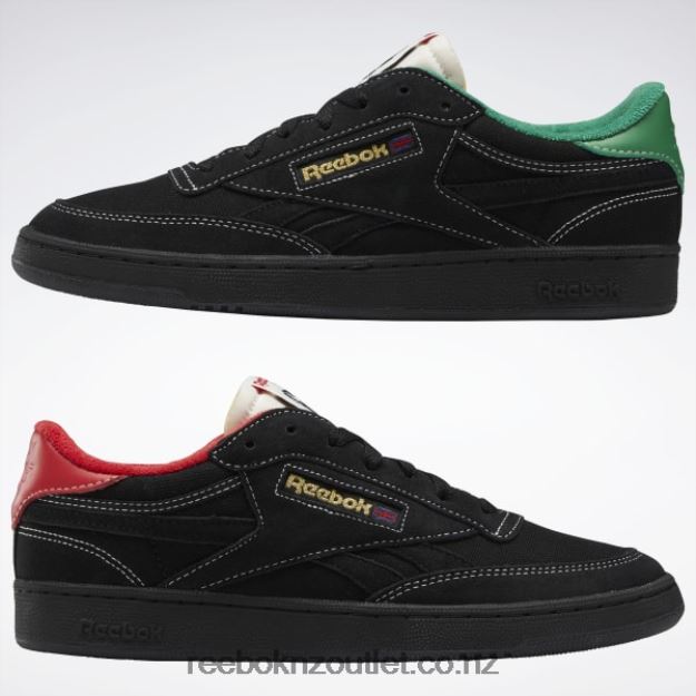 Core Black/Chalk/Glen Green 2B4626323 Club C Revenge Shoes Reebok