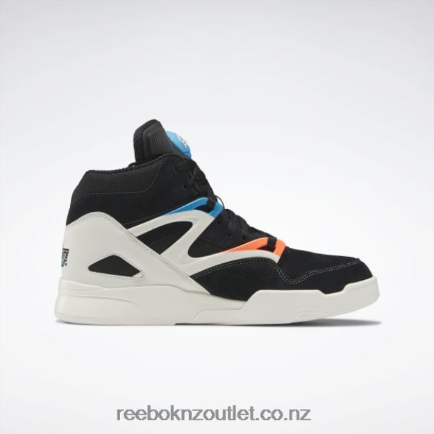 Core Black/Chalk/Orange Flare 2B46266 Pump Omni Zone II Basketball Shoes Reebok