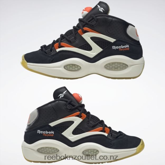 Core Black/Classic White/Chalk 2B462691 Question Pump Basketball Shoes Reebok