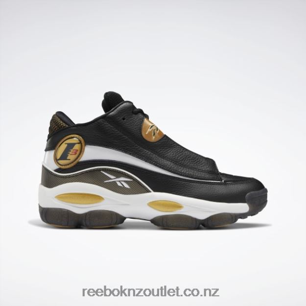 Core Black/Ftwr White/Rbk Brass 2B462656 The Answer DMX Basketball Shoes Reebok