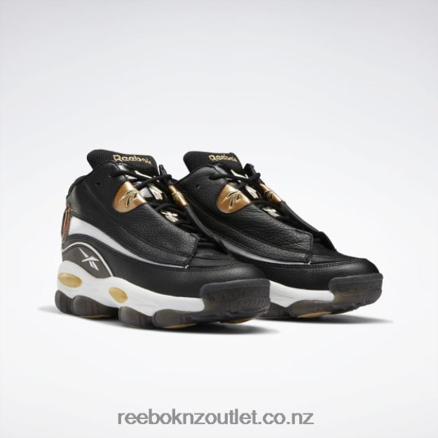 Core Black/Ftwr White/Rbk Brass 2B462656 The Answer DMX Basketball Shoes Reebok