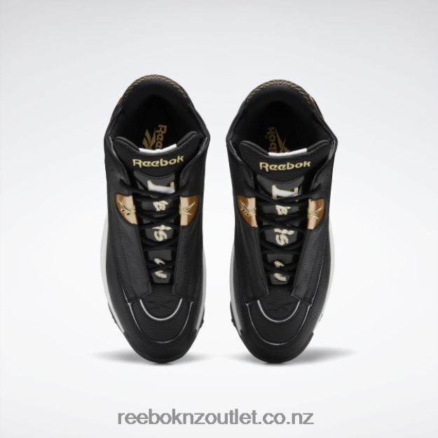 Core Black/Ftwr White/Rbk Brass 2B462656 The Answer DMX Basketball Shoes Reebok