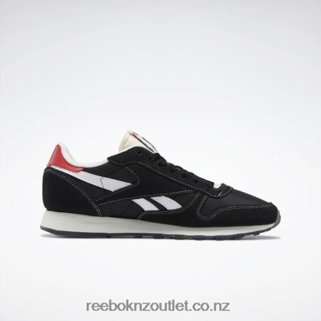 Core Black/Ftwr White/Vector Red 2B4626530 Classic Leather Shoes Reebok