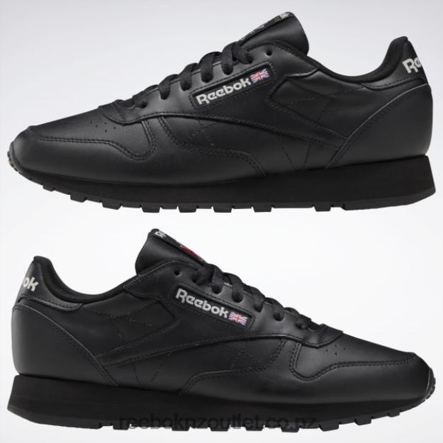 Core Black/Pure Grey 5 2B462637 Classic Leather Shoes Reebok