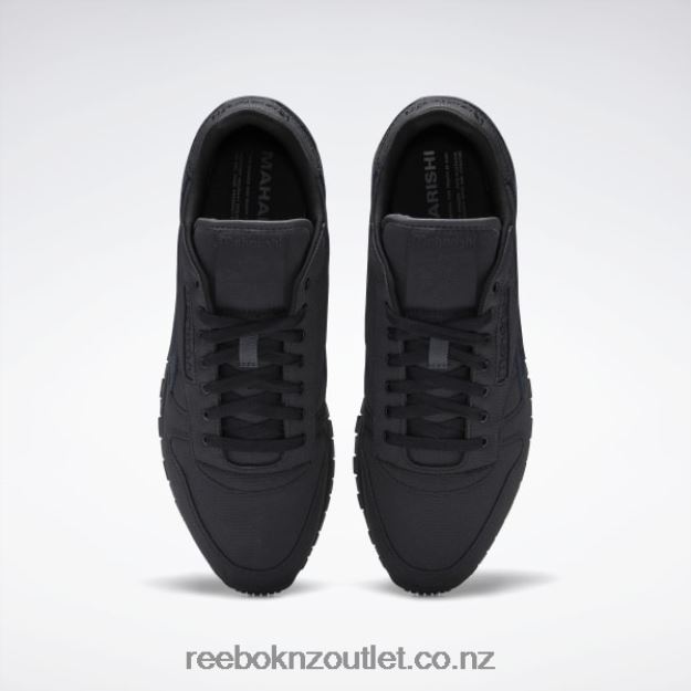 Core Black/Pure Grey 8 2B4626356 Maharishi Classic Leather Rip Stop Shoes Reebok