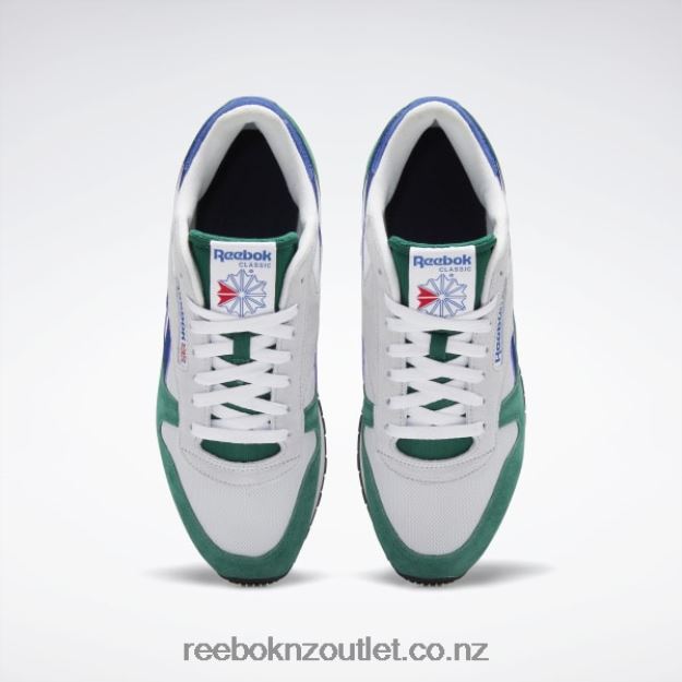 Dark Green/Ftwr White/Classic Cobalt 2B462631 Classic Leather Make It Yours Shoes Reebok