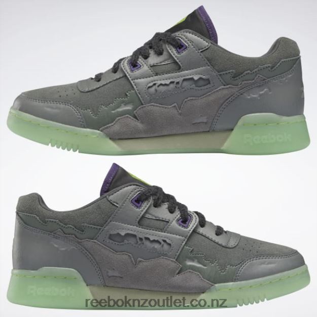 Essential Grey/Coal/Free Green 2B4626182 DC Workout Plus Men\'s Shoes Reebok