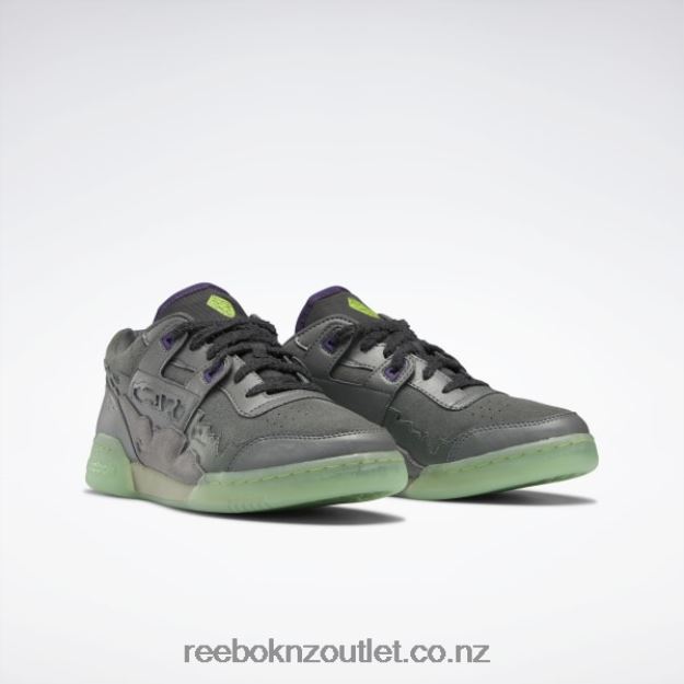 Essential Grey/Coal/Free Green 2B4626182 DC Workout Plus Men\'s Shoes Reebok