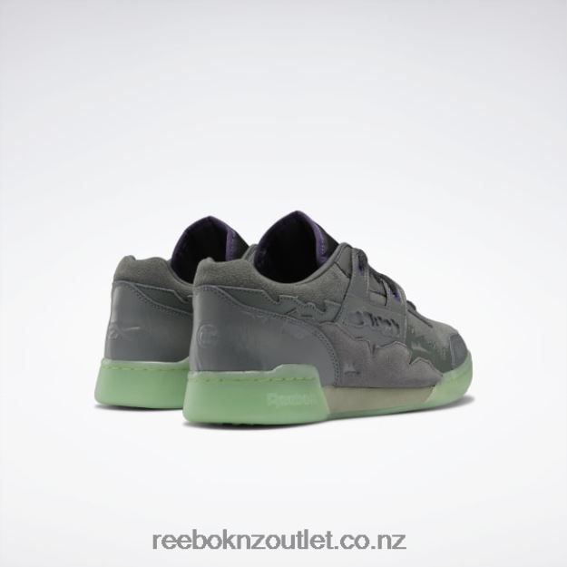 Essential Grey/Coal/Free Green 2B4626182 DC Workout Plus Men\'s Shoes Reebok