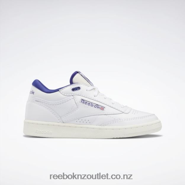 Ftwr White/Chalk/Bold Purple 2B4626546 Club C Mid II Vintage Shoes Reebok