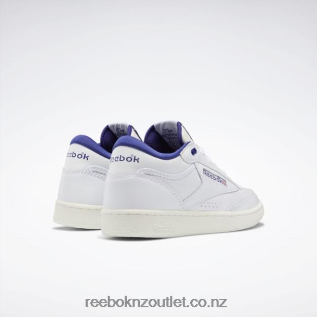 Ftwr White/Chalk/Bold Purple 2B4626546 Club C Mid II Vintage Shoes Reebok