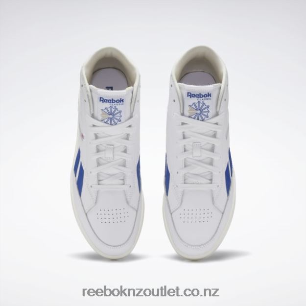 Ftwr White/Chalk/Vector Blue 2B4626378 Club C 85 Form Hi Shoes Reebok