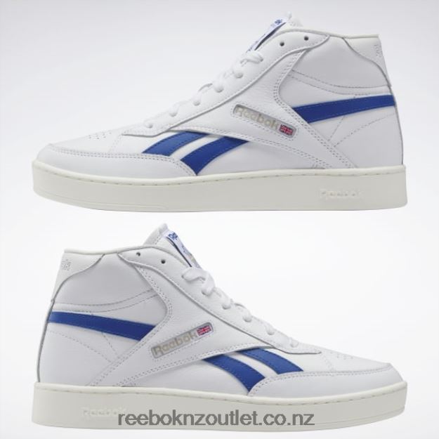 Ftwr White/Chalk/Vector Blue 2B4626378 Club C 85 Form Hi Shoes Reebok