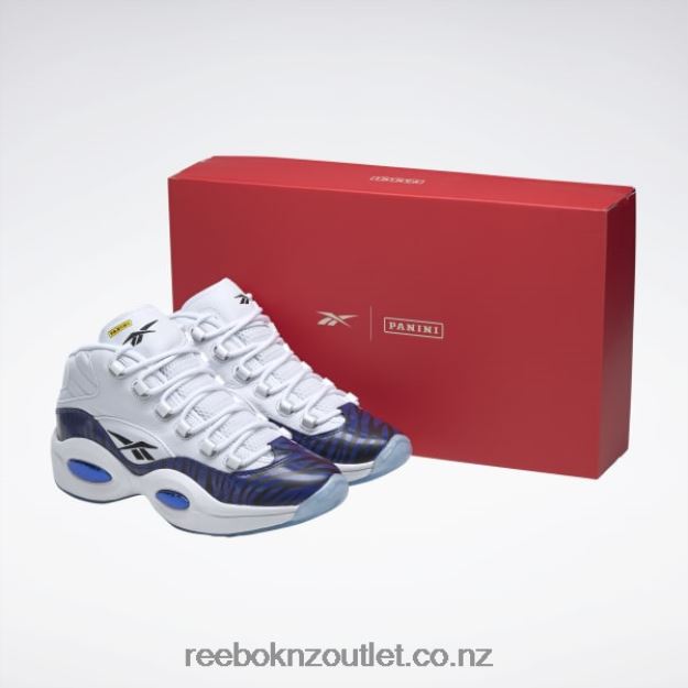 Ftwr White/Classic Cobalt/Core Black 2B462648 Panini Question Mid Basketball Shoes Reebok