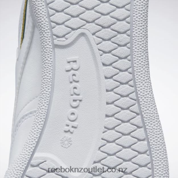 Ftwr White/Collegiate Gold/Dark Green 2B4626313 Club C 85 Vegan Shoes Reebok