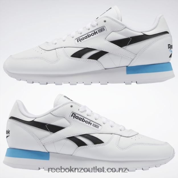 Ftwr White/Core Black/Radiant Aqua 2B4626684 Classic Leather Shoes Reebok