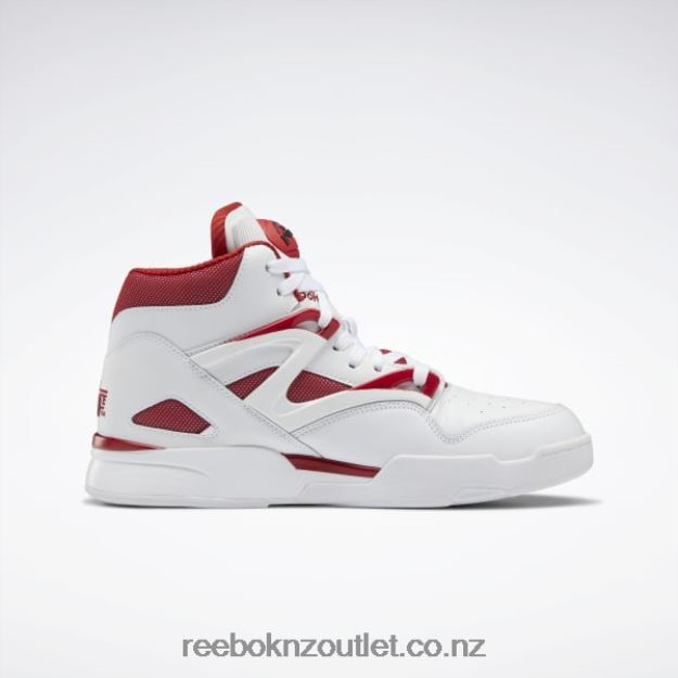 Ftwr White/Flash Red/Core Black 2B462633 Pump Omni Zone II Shoes Reebok