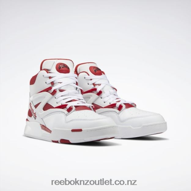 Ftwr White/Flash Red/Core Black 2B462633 Pump Omni Zone II Shoes Reebok
