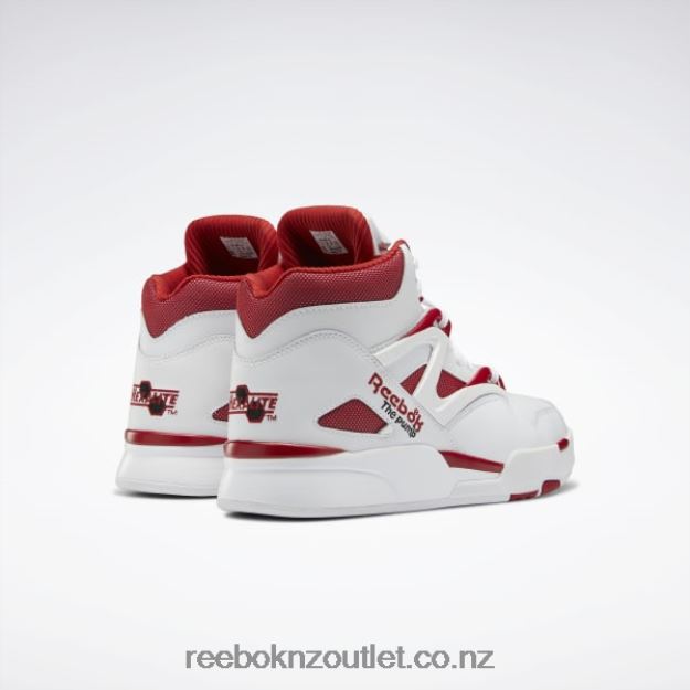 Ftwr White/Flash Red/Core Black 2B462633 Pump Omni Zone II Shoes Reebok