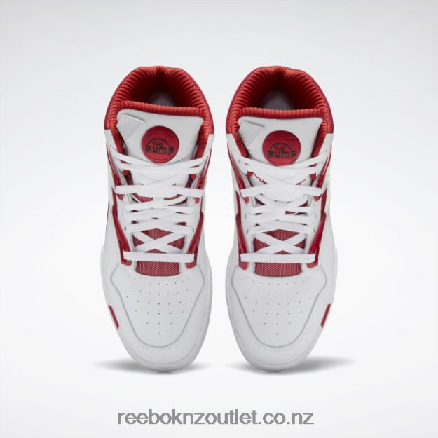 Ftwr White/Flash Red/Core Black 2B462633 Pump Omni Zone II Shoes Reebok