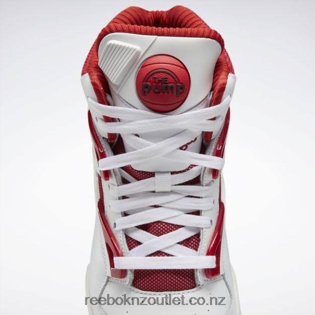 Ftwr White/Flash Red/Core Black 2B462633 Pump Omni Zone II Shoes Reebok