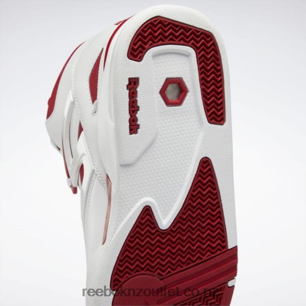 Ftwr White/Flash Red/Core Black 2B462633 Pump Omni Zone II Shoes Reebok