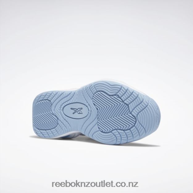 Ftwr White/Fluid Blue/Toxic Yellow 2B462662 Solution Mid Basketball Shoes Reebok