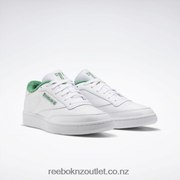 Ftwr White/Glen Green/Solar Acid Yellow 2B4626784 Club C 85 Shoes Reebok