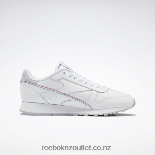 Ftwr White/Vector Blue 2B4626224 Classic Leather Make It Yours Shoes Reebok