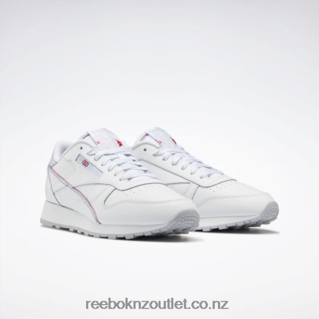 Ftwr White/Vector Blue 2B4626224 Classic Leather Make It Yours Shoes Reebok