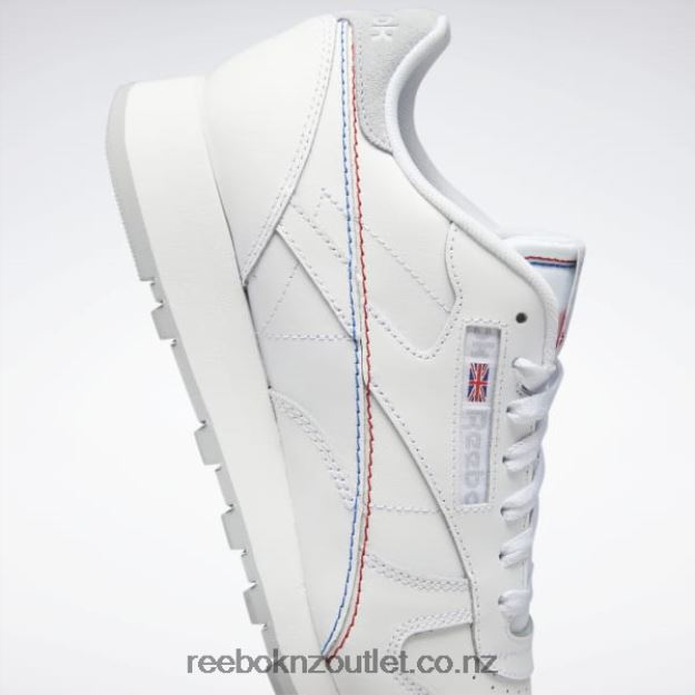 Ftwr White/Vector Blue 2B4626224 Classic Leather Make It Yours Shoes Reebok