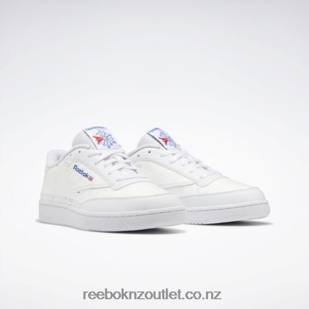 Ftwr White/Vector Blue 2B4626452 Club C 85 x U Shoes Reebok