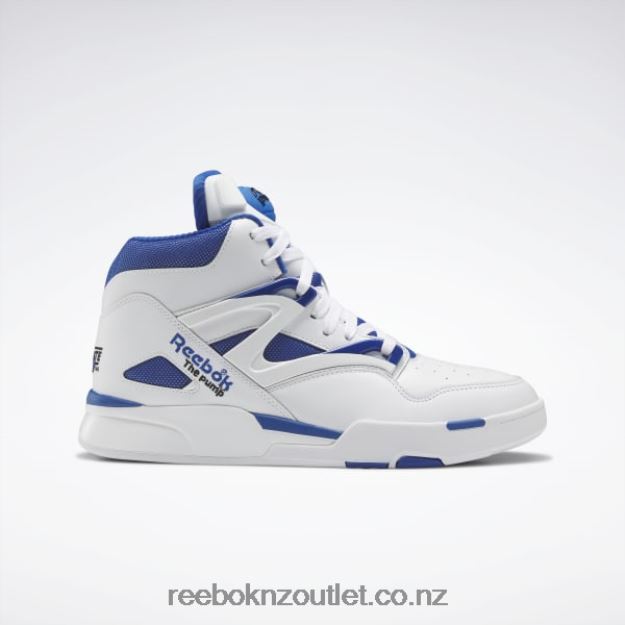 Ftwr White/Vector Blue/Core Black 2B4626444 Pump Omni Zone II Shoes Reebok