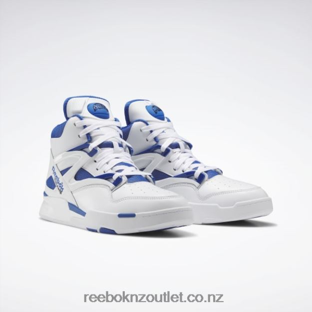 Ftwr White/Vector Blue/Core Black 2B4626444 Pump Omni Zone II Shoes Reebok