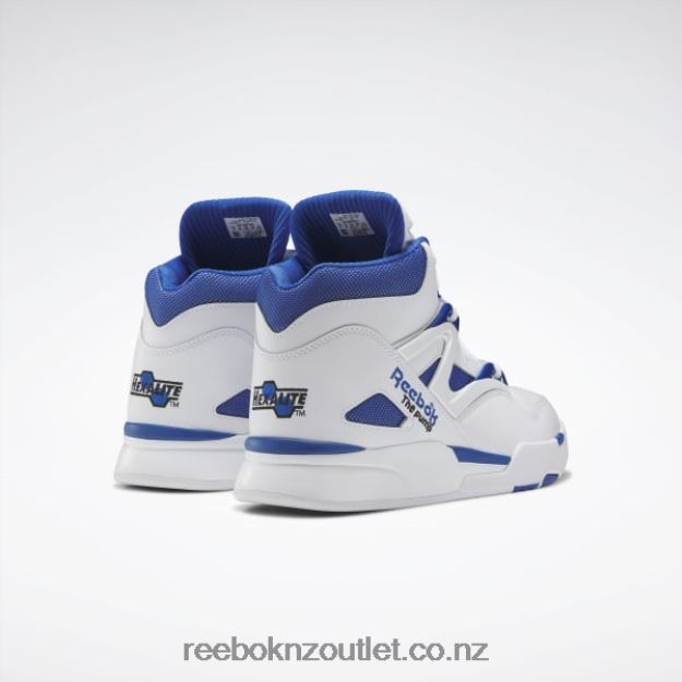 Ftwr White/Vector Blue/Core Black 2B4626444 Pump Omni Zone II Shoes Reebok
