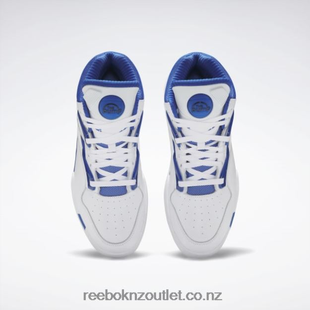 Ftwr White/Vector Blue/Core Black 2B4626444 Pump Omni Zone II Shoes Reebok