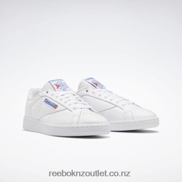 Ftwr White/Vector Blue/Vector Red 2B4626140 Club C Grounds Shoes Reebok