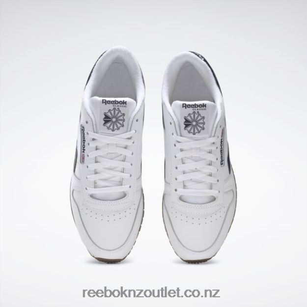 Ftwr White/Vector Navy 2B462649 Classic Leather Shoes Reebok