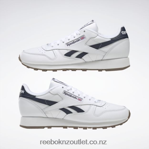 Ftwr White/Vector Navy 2B462649 Classic Leather Shoes Reebok