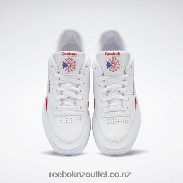 Ftwr White/Vector Red 2B4626229 Club C Revenge Shoes Reebok