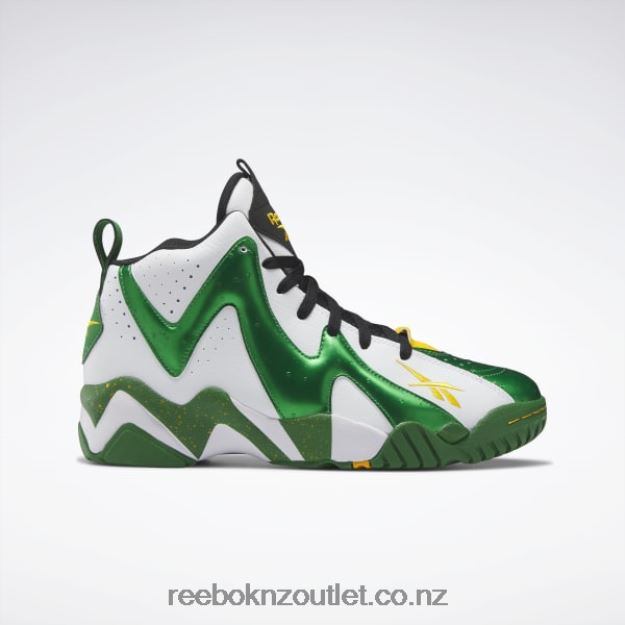Glen Green/Ftwr White/Core Black 2B4626149 Hurrikaze II Basketball Shoes Reebok
