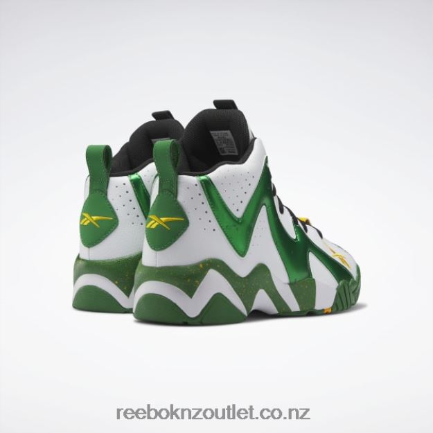 Glen Green/Ftwr White/Core Black 2B4626149 Hurrikaze II Basketball Shoes Reebok
