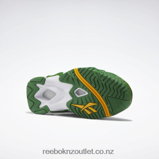 Glen Green/Ftwr White/Core Black 2B4626149 Hurrikaze II Basketball Shoes Reebok