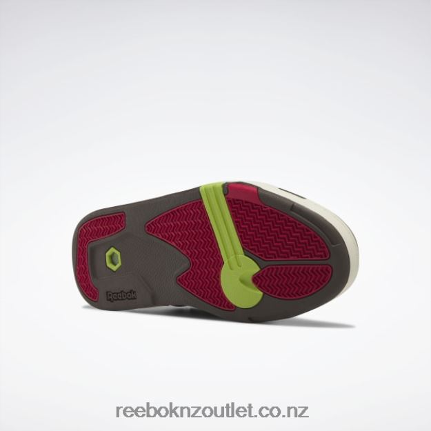 Grizzly Brown/Dark Brown/Crimson Mist 2B462675 Pump Omni Zone II Basketball Shoes Reebok