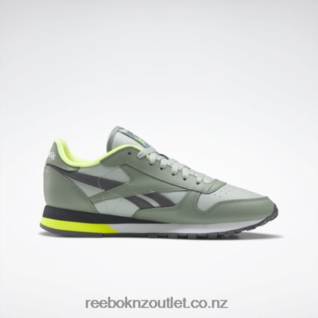 Harmony Green/Sea Spray/Pure Grey 7 2B4626123 Classic Leather Shoes Reebok