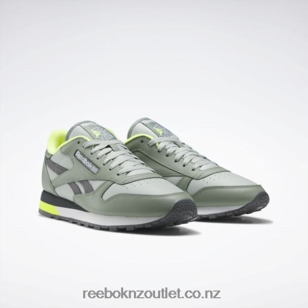 Harmony Green/Sea Spray/Pure Grey 7 2B4626123 Classic Leather Shoes Reebok